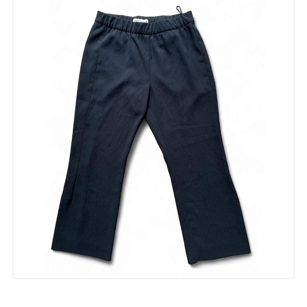 ZARA Black Trousers pants size large bootcut